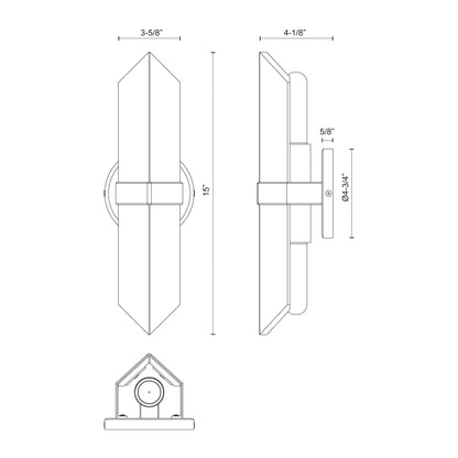 Valencia 15-in Wall/Vanity Light