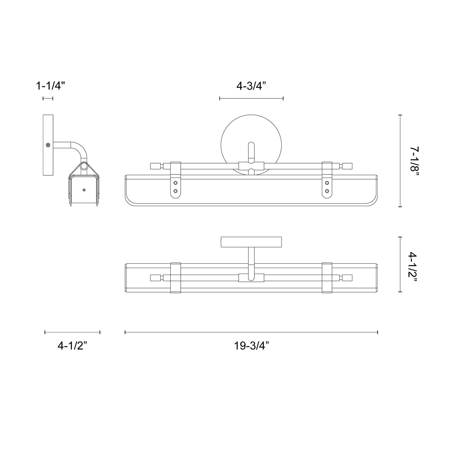 Valise 20-in Wall/Vanity Light