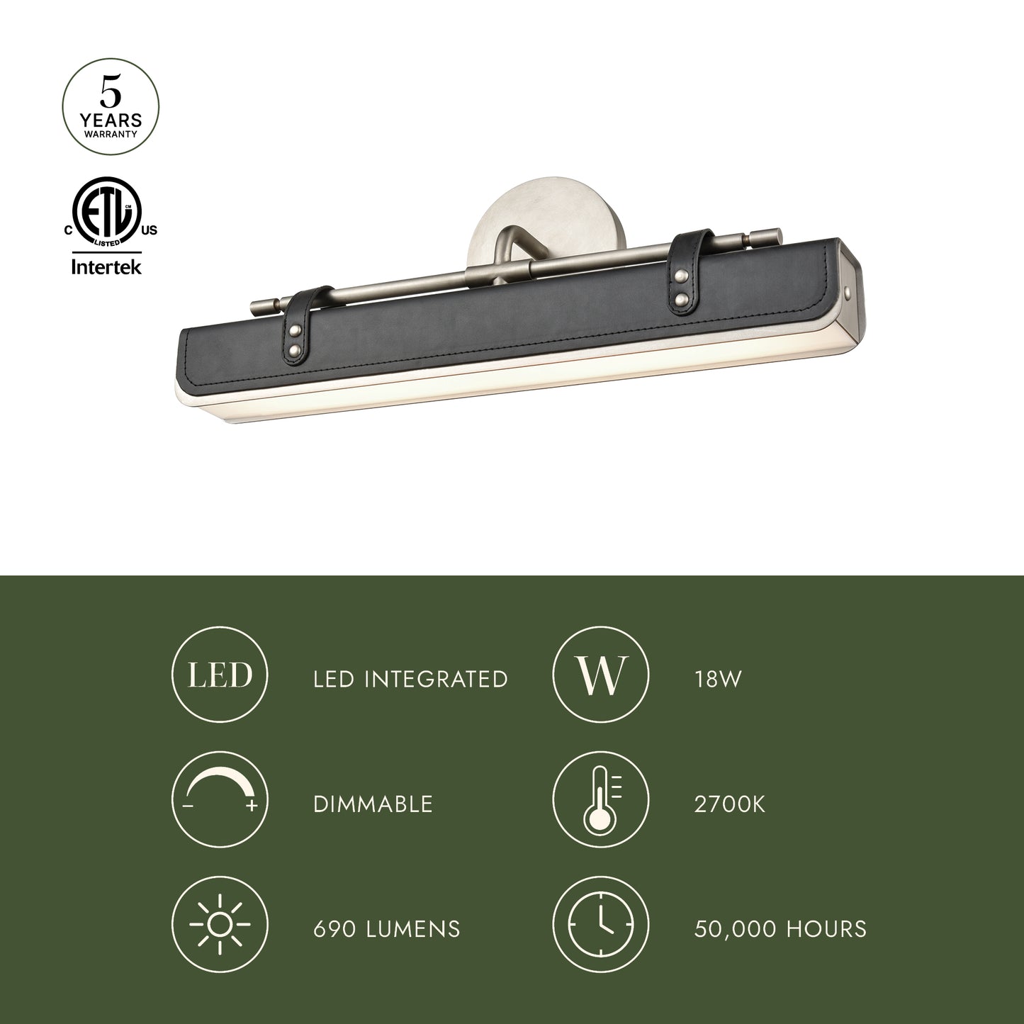 Valise 20-in Wall/Vanity Light