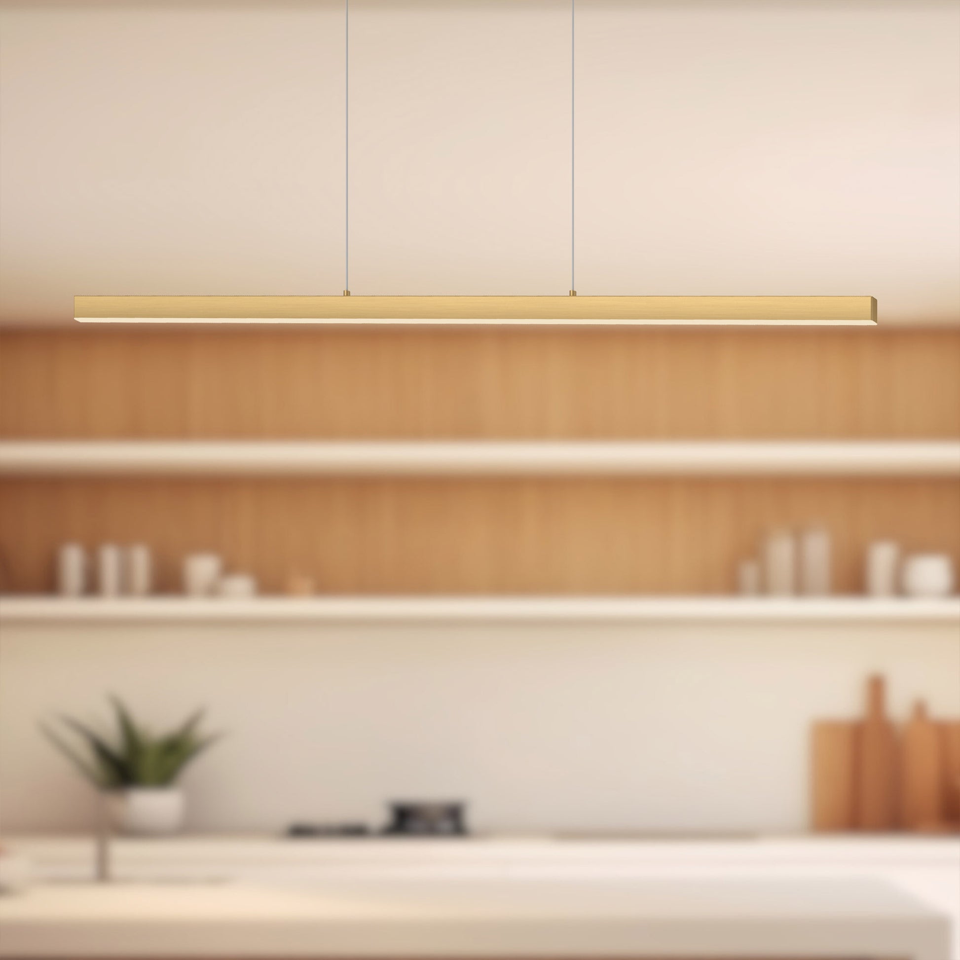 Gaetano 1 hanglamp, 53 cm, zand/crème, staal Gaetano 1 hanglamp, 53 cm, zand/crème, staal