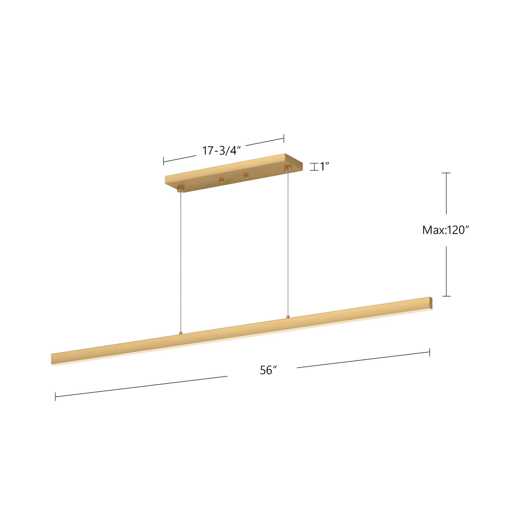 Vega 56-in Linear Pendant – Kuzco Lighting