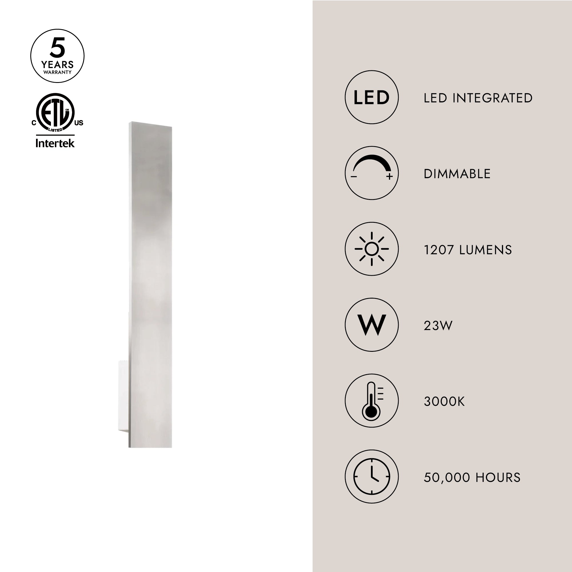 Vesta 24-in All-terior Wall Light – Kuzco Lighting