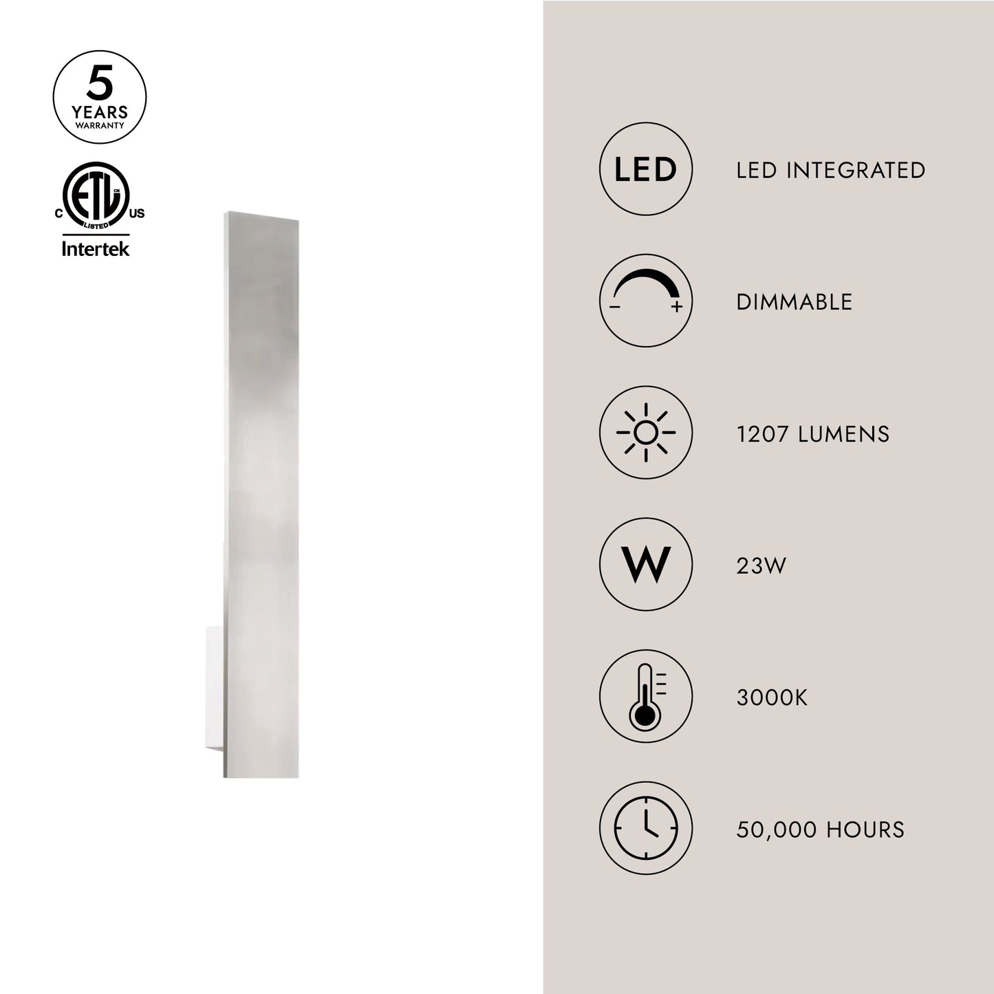 Vesta 24-in All-terior Wall Light