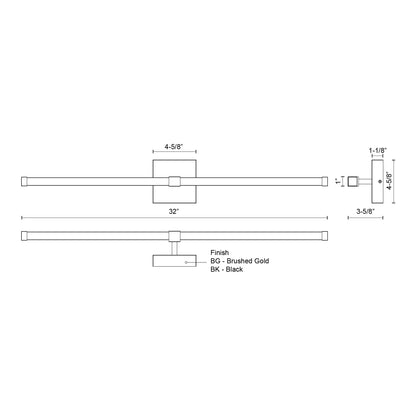 Blade 32-in Vanity Light