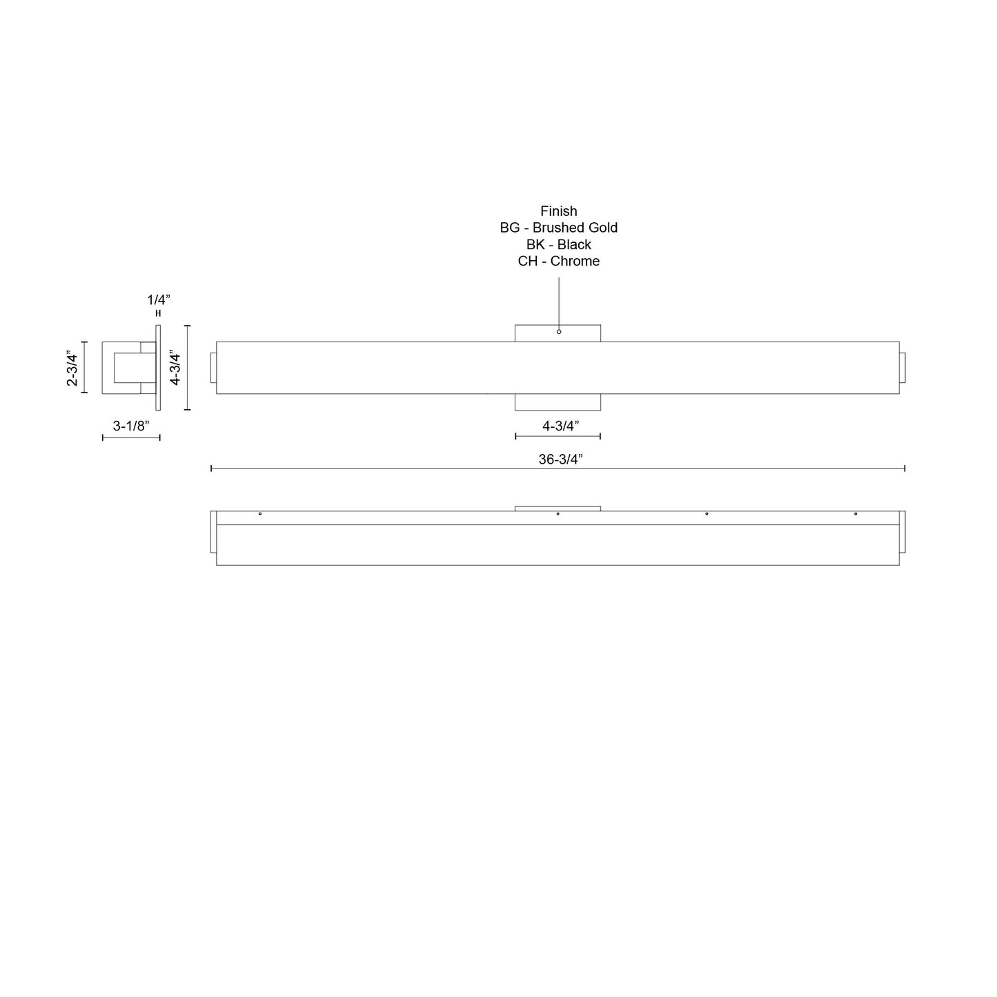 Latitude 37-in Vanity Light