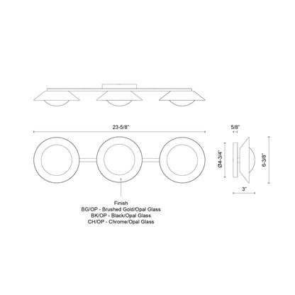 Cleo 23-in Vanity Light