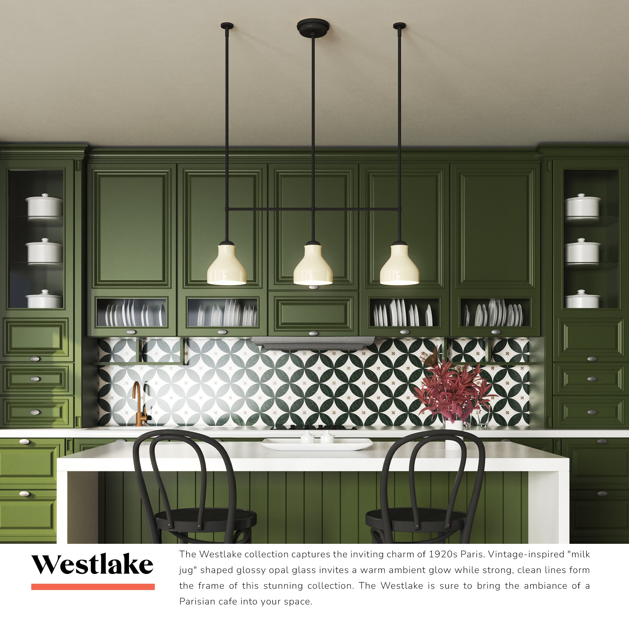 Westlake 34-in Linear Pendant – Kuzco Lighting