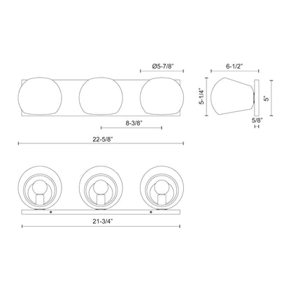 Willow 22-in Vanity Light