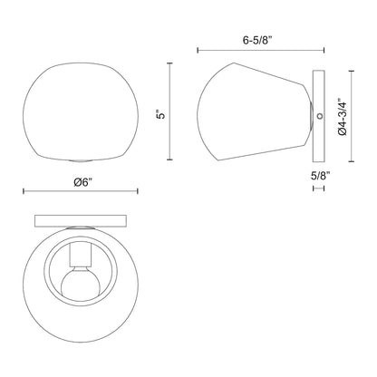 Willow 6-in Wall/Vanity Light