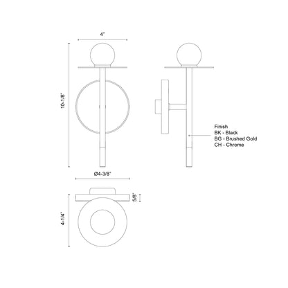 Elixir 4-in Wall Sconce