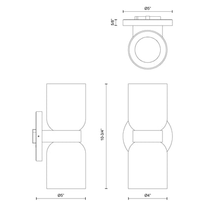 Cedar 11-in Wall Sconce