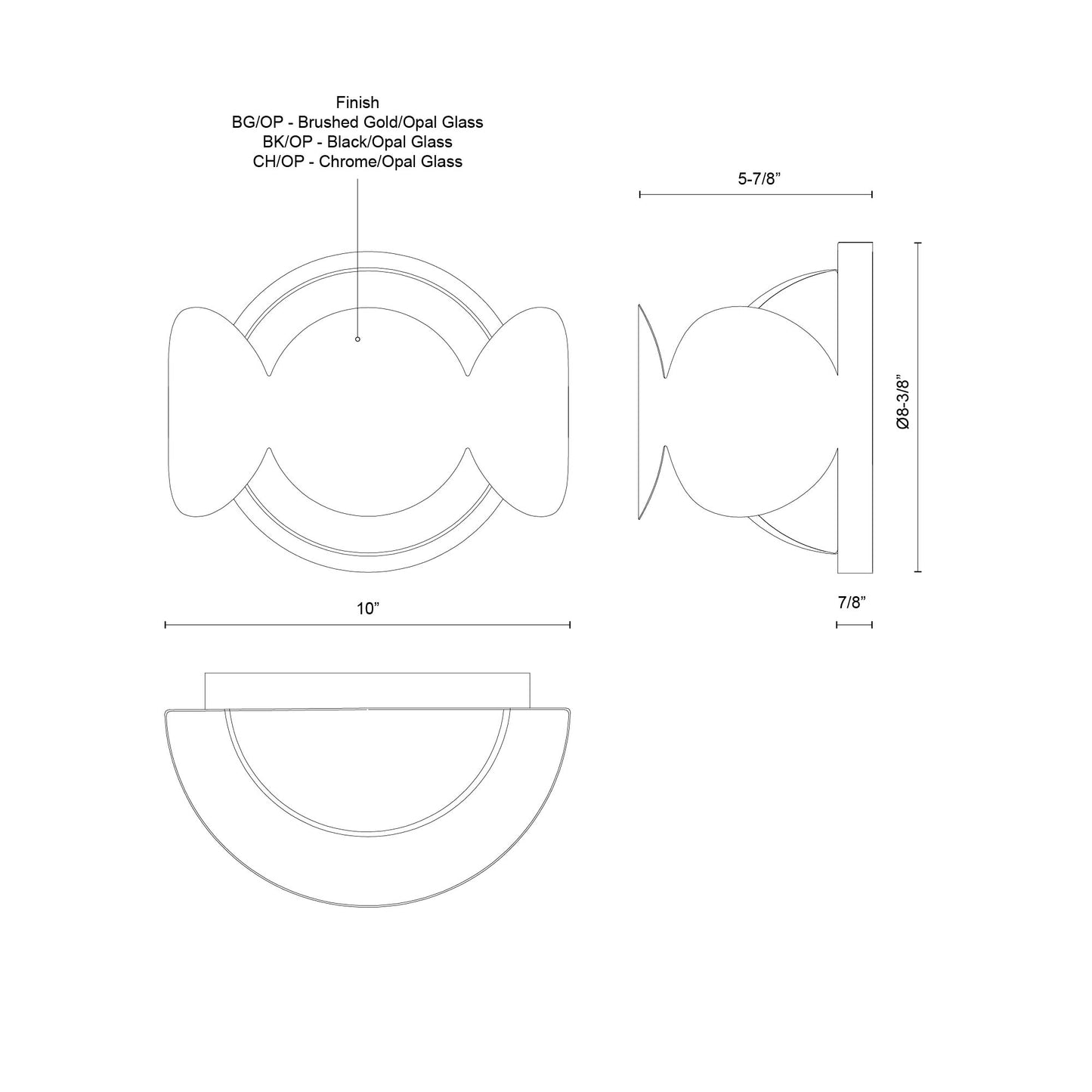 Ciel 10-in Wall Sconce