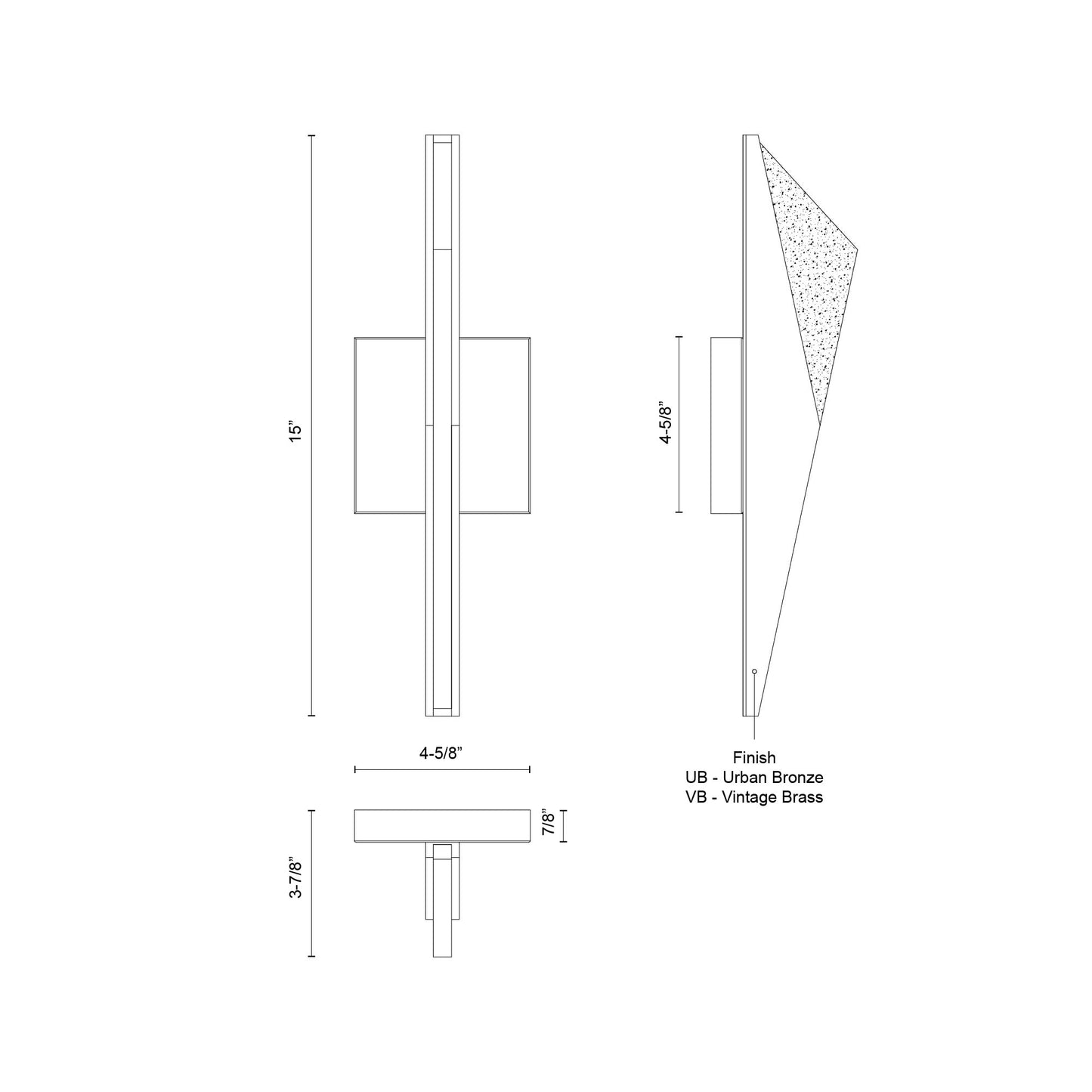 Tachi 15-in Wall Sconce