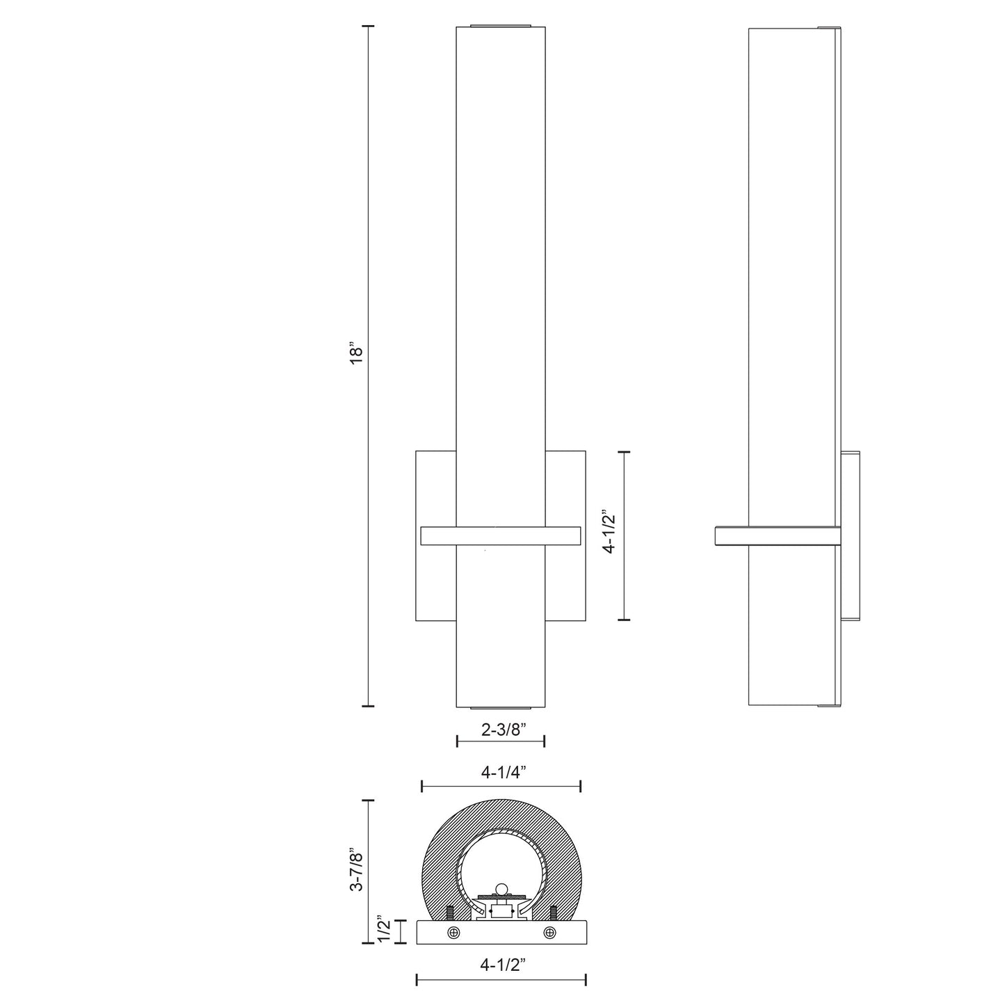 Bhutan 5-in Wall Sconce