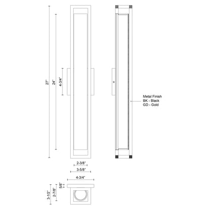 Lochwood 21-in Wall Sconce