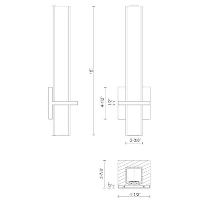 Nepal 18-in Wall Sconce