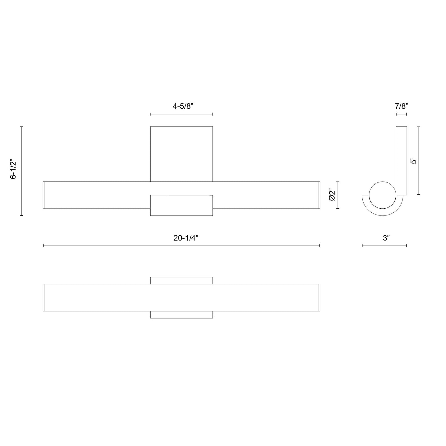 Apollo 20-in Wall/Vanity Light