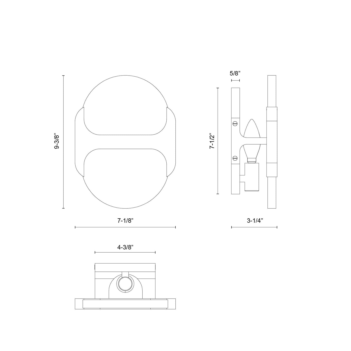 Odin 9-in Wall/Vanity Light