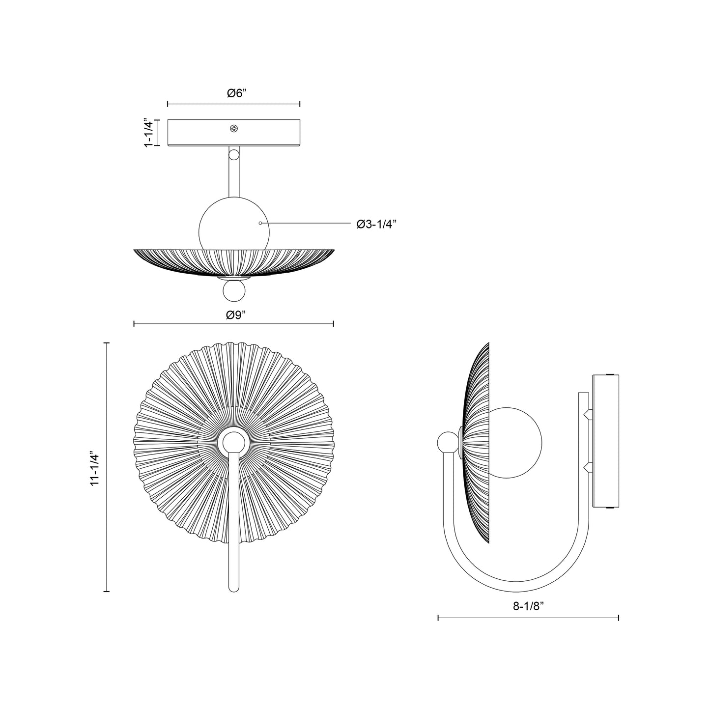 Hera 11-in Wall/Vanity Light