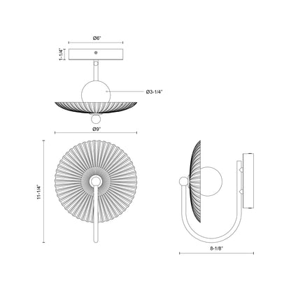 Hera 11-in Wall/Vanity Light