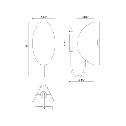 Seno 6-in Wall/Vanity Light