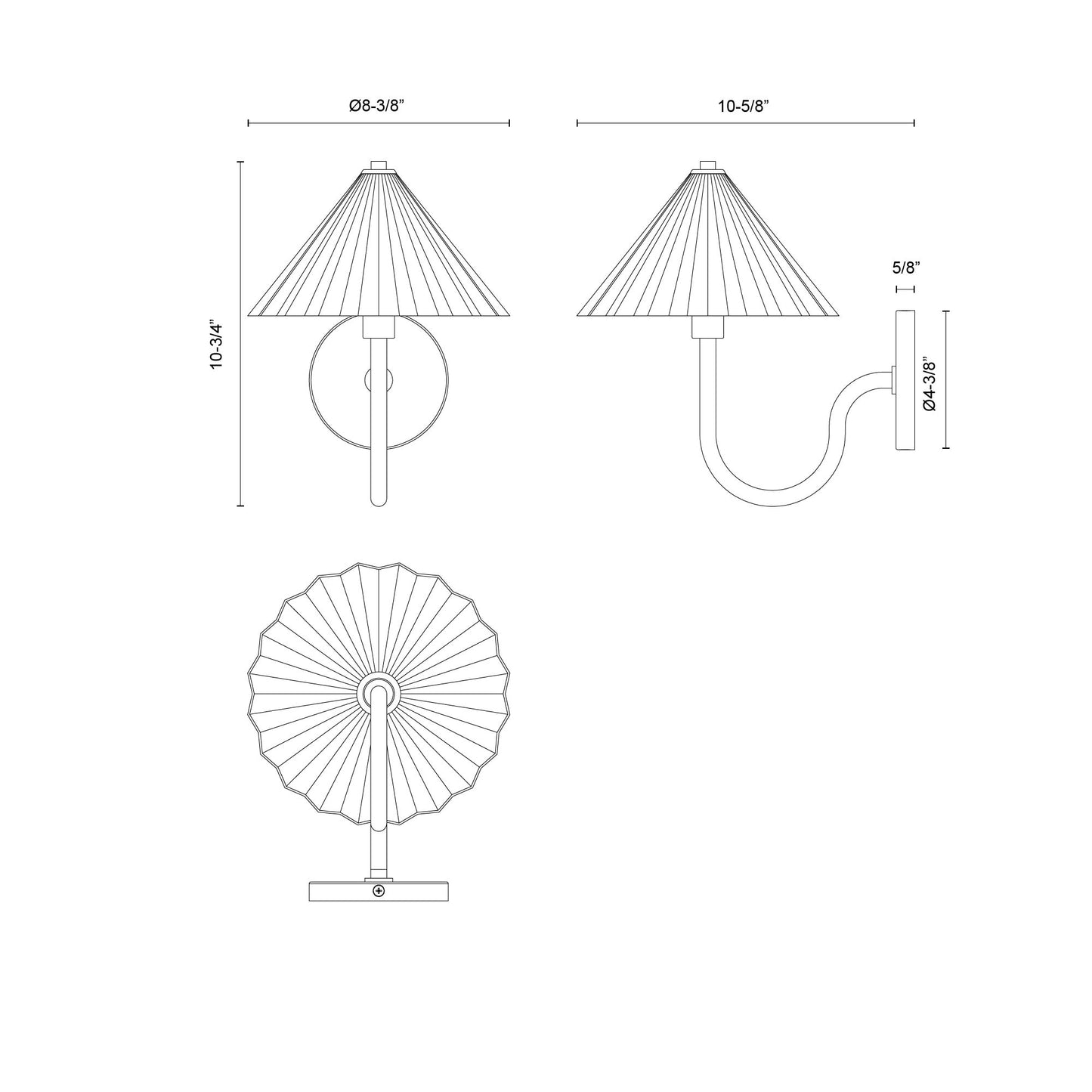 Serena 8-in Wall/Vanity Light