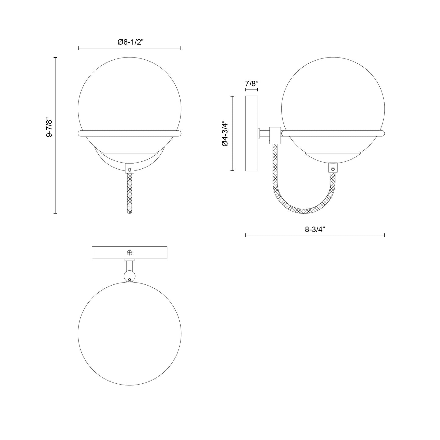 Alba 7-in Wall/Vanity Light