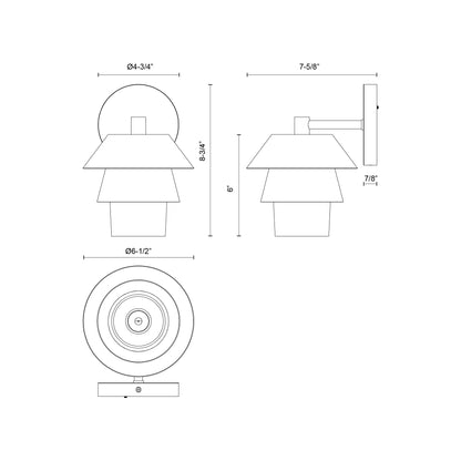 Tetsu 6-in Wall/Vanity Light