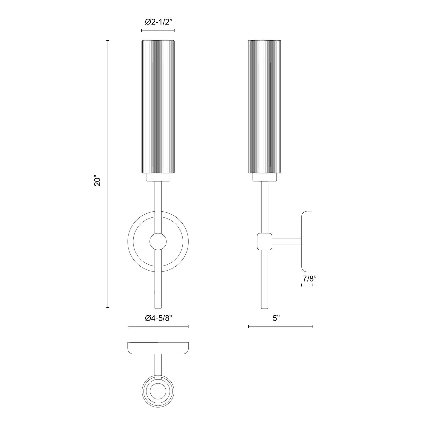 Colby 20-in Wall/Vanity Light