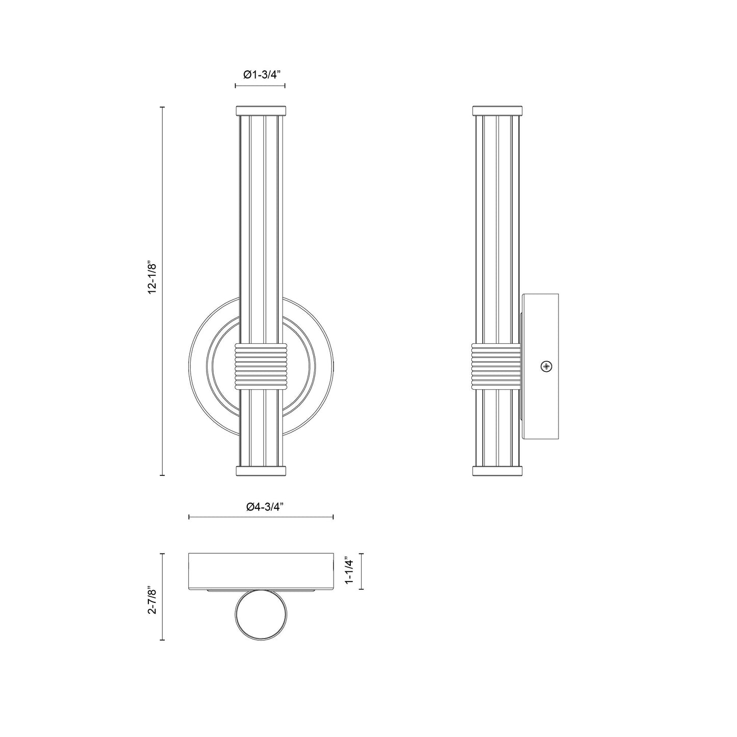 Elsie 12-in Wall/Vanity Light