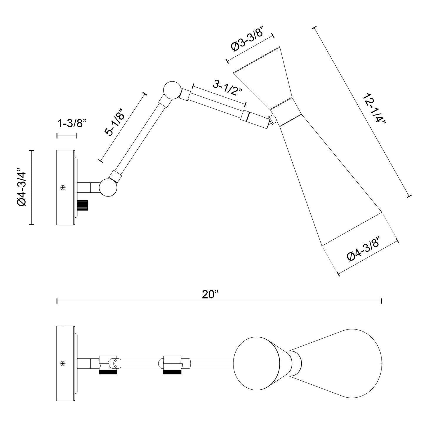 Blake 5-in Wall/Vanity Light