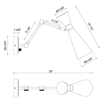 Blake 5-in Wall/Vanity Light