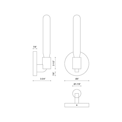 Claire 5-in Wall/Vanity Light