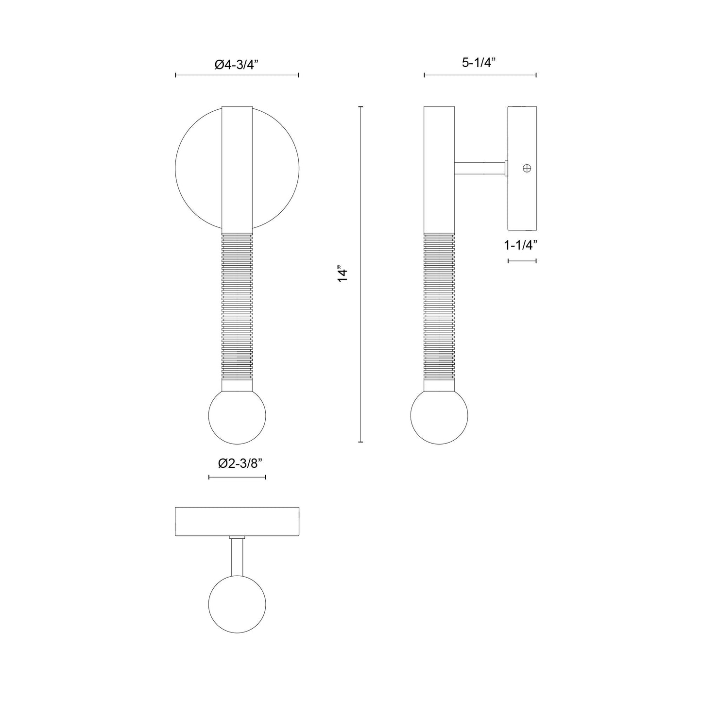 Arden 14-in Wall/Vanity Light