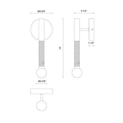 Arden 14-in Wall/Vanity Light