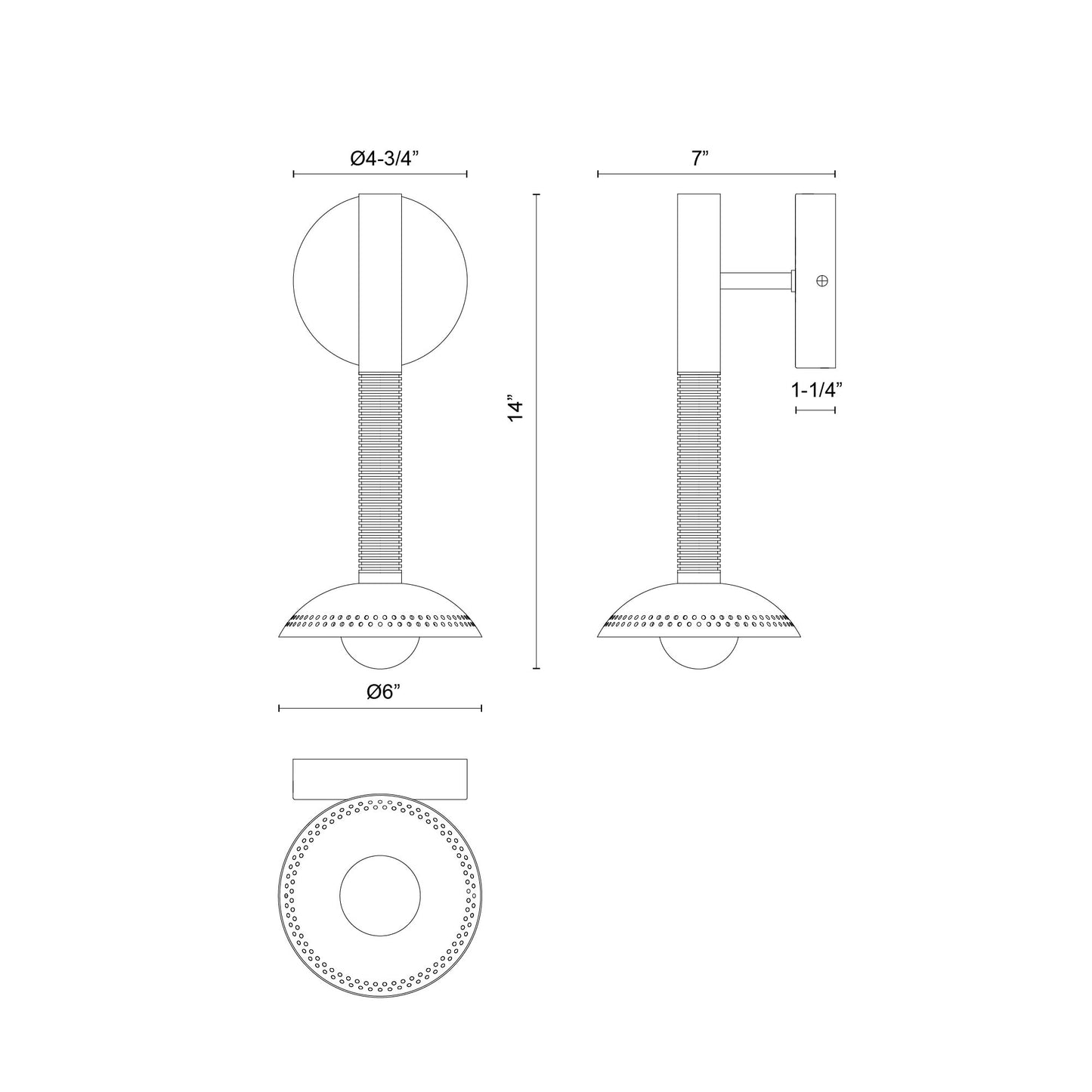 Arden 14-in (With Shade) Wall/Vanity Light