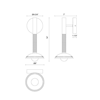 Arden 14-in (With Shade) Wall/Vanity Light