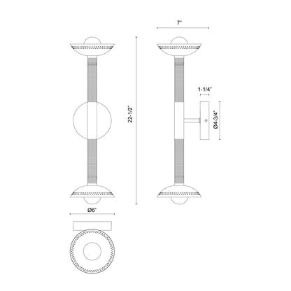 Arden 23-in (With Shade) Wall/Vanity Light